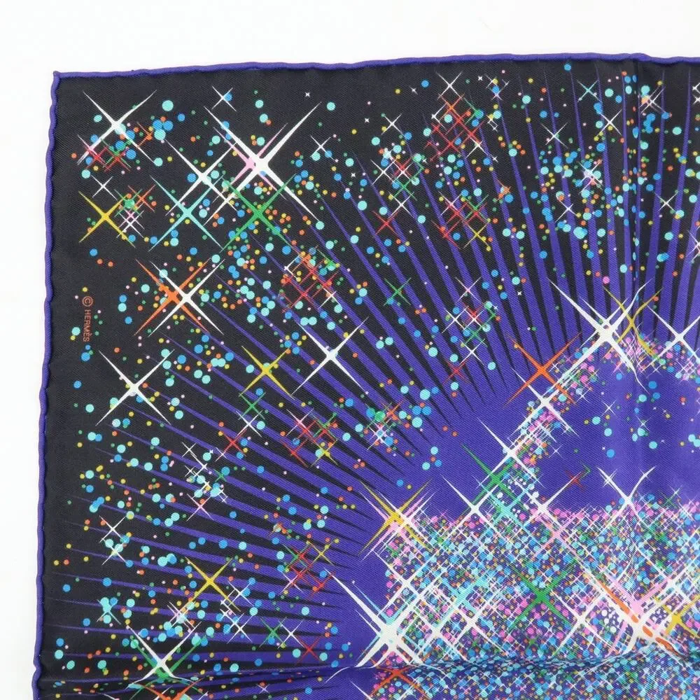 Hermes Carre 42 Magic Kelly Silk Scarf Multicolor